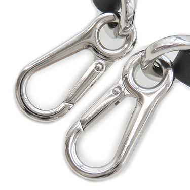 ロエベ LOEWE スナ フジタ コラボ ストラップ CSS1LSTX04 ブラック レザー ショルダーストラップ シルバー金具 Suna Fujita DEEP SEA 黒