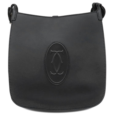 カルティエ Cartier ホーボーバッグ SM CRL1002251 ブラック レザー ショルダーバッグ ゴールド金具 マストドゥ カルティエ 黒