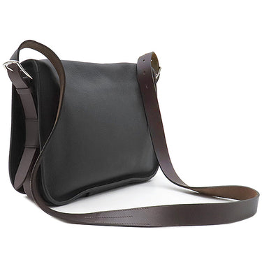 エルメス HERMES バルダ 35 ブラック トリヨンクレマンス ヴァッシュハンター ショルダーバッグ シルバー金具 黒 茶