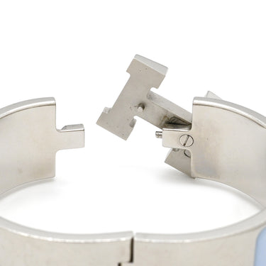 エルメス HERMES クリッククラックH PM ペガサス ポップ アルバムビス メタル エナメル ブレスレット シルバー金具 Hブレス Pegase Pop