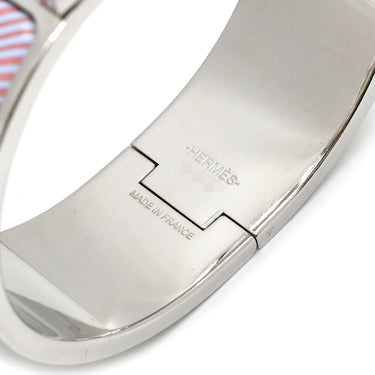 エルメス HERMES クリッククラックH PM ペガサス ポップ アルバムビス メタル エナメル ブレスレット シルバー金具 Hブレス Pegase Pop