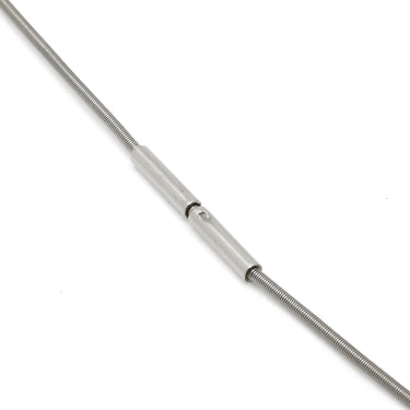 エルメス HERMES カージュドアッシュ Hキューブ ホワイト×シルバー メタル エナメル ネックレス シルバー金具 白