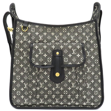ルイヴィトン LOUIS VUITTON ブザス マリーケイト M92324 ノワール モノグラムミニキャンバス ショルダーバッグ ゴールド金具 黒 グレー