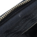 プラダ PRADA 三角ロゴ キャリーケース ネイビー ナイロン レザー キャリーバッグ シルバー金具 紺 スーツケース パドロック欠品