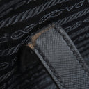 プラダ PRADA 三角ロゴ キャリーケース ネイビー ナイロン レザー キャリーバッグ シルバー金具 紺 スーツケース パドロック欠品