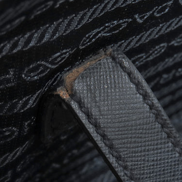 プラダ PRADA 三角ロゴ キャリーケース ネイビー ナイロン レザー キャリーバッグ シルバー金具 紺 スーツケース パドロック欠品