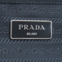 プラダ PRADA 三角ロゴ キャリーケース ネイビー ナイロン レザー キャリーバッグ シルバー金具 紺 スーツケース パドロック欠品