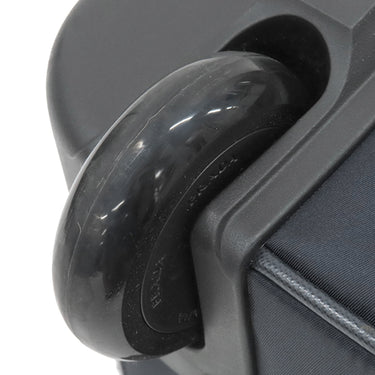 プラダ PRADA 三角ロゴ キャリーケース ネイビー ナイロン レザー キャリーバッグ シルバー金具 紺 スーツケース パドロック欠品