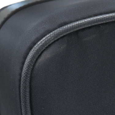 プラダ PRADA 三角ロゴ キャリーケース ネイビー ナイロン レザー キャリーバッグ シルバー金具 紺 スーツケース パドロック欠品