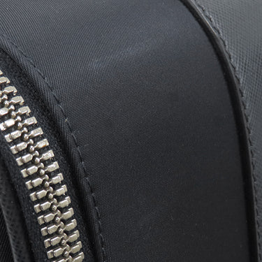 プラダ PRADA 三角ロゴ キャリーケース ネイビー ナイロン レザー キャリーバッグ シルバー金具 紺 スーツケース パドロック欠品