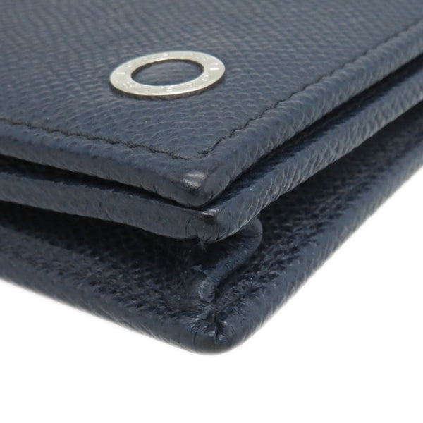 現行✨未使用✨ブルガリ 長財布 ブルガリマン 折り財布 ネイビー レザー BVLGARI ブルガリ 長財布 ブルガリ・ブルガリ マン レザー ネイビー