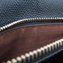 ブルガリ BVLGARI ブルガリブルガリ マン ネイビー レザー 長財布 シルバー金具 紺 二つ折り