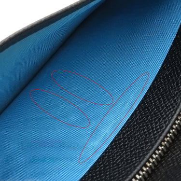 ブルガリ BVLGARI ブルガリブルガリ マン 30398 ブラック グレインレザー 長財布 シルバー金具 黒 二つ折り