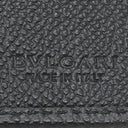 ブルガリ BVLGARI ブルガリブルガリ マン 30398 ブラック グレインレザー 長財布 シルバー金具 黒 二つ折り