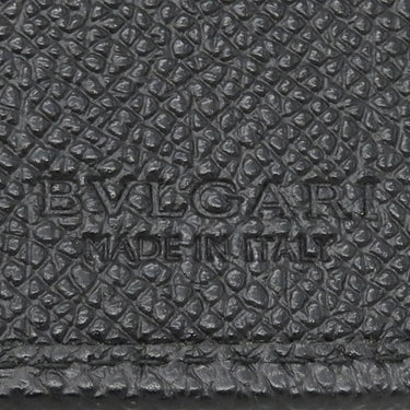 ブルガリ BVLGARI ブルガリブルガリ マン 30398 ブラック グレインレザー 長財布 シルバー金具 黒 二つ折り