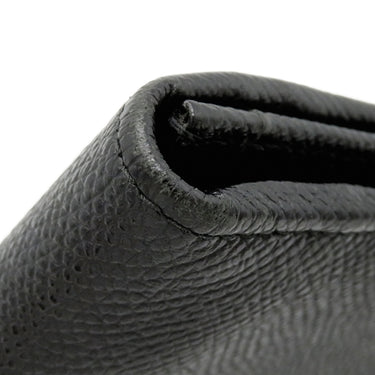 ブルガリ BVLGARI ブルガリブルガリ マン 30398 ブラック グレインレザー 長財布 シルバー金具 黒 二つ折り