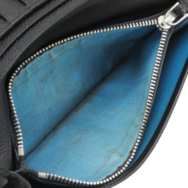 ブルガリ BVLGARI ブルガリブルガリ マン 30398 ブラック グレインレザー 長財布 シルバー金具 黒 二つ折り