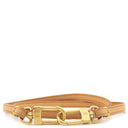 ルイヴィトン LOUIS VUITTON 59cm ベージュ ヌメ革 ショルダーストラップ ゴールド金具