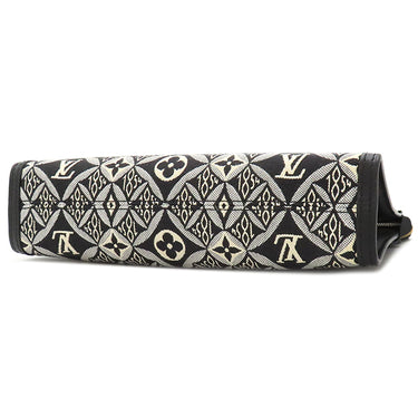 ルイヴィトン LOUIS VUITTON ポッシュ トワレ 26 M80074 モノグラムジャカード モノグラムジャカード クラッチバッグ ゴールド金具 黒 アイボリー グレー ポーチ セカンドバッグ