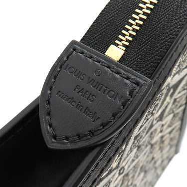 ルイヴィトン LOUIS VUITTON ポッシュ トワレ 26 M80074 モノグラムジャカード モノグラムジャカード クラッチバッグ ゴールド金具 黒 アイボリー グレー ポーチ セカンドバッグ