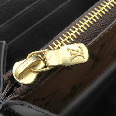 ルイヴィトン LOUIS VUITTON ポルトフォイユ クレマンス M82336 モノグラムリバース モノグラムキャンバス モノグラムリバースキャンバス 長財布 シルバー金具 茶 ベージュ ラウンドジップ