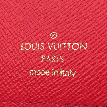 ルイヴィトン LOUIS VUITTON ポルトフォイユ ヴィクトリーヌ M62090 モノグラム×レッド モノグラムキャンバス 三つ折り財布 ゴールド金具 茶 シロクマ ホワイトベア コンパクト財布