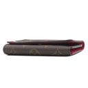 ルイヴィトン LOUIS VUITTON ポルトフォイユ ヴィクトリーヌ M62090 モノグラム×レッド モノグラムキャンバス 三つ折り財布 ゴールド金具 茶 シロクマ ホワイトベア コンパクト財布