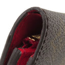 ルイヴィトン LOUIS VUITTON ポルトフォイユ ヴィクトリーヌ M62090 モノグラム×レッド モノグラムキャンバス 三つ折り財布 ゴールド金具 茶 シロクマ ホワイトベア コンパクト財布