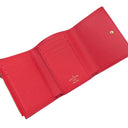 ルイヴィトン LOUIS VUITTON ポルトフォイユ ヴィクトリーヌ M62090 モノグラム×レッド モノグラムキャンバス 三つ折り財布 ゴールド金具 茶 シロクマ ホワイトベア コンパクト財布