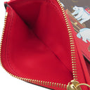 ルイヴィトン LOUIS VUITTON ポルトフォイユ ヴィクトリーヌ M62090 モノグラム×レッド モノグラムキャンバス 三つ折り財布 ゴールド金具 茶 シロクマ ホワイトベア コンパクト財布