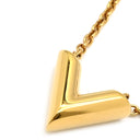 ルイヴィトン LOUIS VUITTON エッセンシャル V M61083 ゴールド GP ネックレス LVサークル