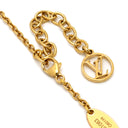 ルイヴィトン LOUIS VUITTON エッセンシャル V M61083 ゴールド GP ネックレス LVサークル
