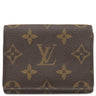 ルイヴィトン LOUIS VUITTON アンヴェロップ カルト ドゥ ヴィジット M63801 モノグラム モノグラムキャンバス カードケース ゴールド金具 茶 名刺入れ 定期入れ