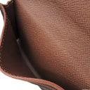 ルイヴィトン LOUIS VUITTON アンヴェロップ カルト ドゥ ヴィジット M63801 モノグラム モノグラムキャンバス カードケース ゴールド金具 茶 名刺入れ 定期入れ