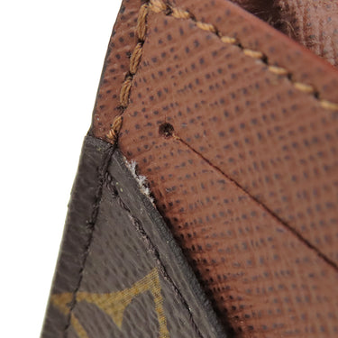 ルイヴィトン LOUIS VUITTON アンヴェロップ カルト ドゥ ヴィジット M63801 モノグラム モノグラムキャンバス カードケース ゴールド金具 茶 名刺入れ 定期入れ