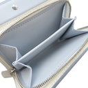 ルイヴィトン LOUIS VUITTON ポルトフォイユ クレア M11749 ホワイト×ブルー モノグラムマヒナ 二つ折り財布 シルバー金具 白 水色