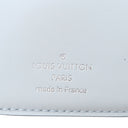 ルイヴィトン LOUIS VUITTON ポルトフォイユ クレア M11749 ホワイト×ブルー モノグラムマヒナ 二つ折り財布 シルバー金具 白 水色