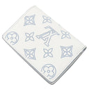 ルイヴィトン LOUIS VUITTON ポルトフォイユ クレア M11749 ホワイト×ブルー モノグラムマヒナ 二つ折り財布 シルバー金具 白 水色