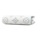 ルイヴィトン LOUIS VUITTON ポルトフォイユ クレア M11749 ホワイト×ブルー モノグラムマヒナ 二つ折り財布 シルバー金具 白 水色