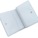 ルイヴィトン LOUIS VUITTON ポルトフォイユ クレア M11749 ホワイト×ブルー モノグラムマヒナ 二つ折り財布 シルバー金具 白 水色