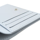 ルイヴィトン LOUIS VUITTON ポルトフォイユ クレア M11749 ホワイト×ブルー モノグラムマヒナ 二つ折り財布 シルバー金具 白 水色