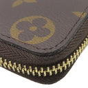 ルイヴィトン LOUIS VUITTON ポルトフォイユ クレマンス M61298 ローズバレリーヌ モノグラムキャンバス 長財布 ゴールド金具 茶 ラウンドファスナー