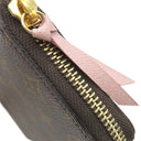 ルイヴィトン LOUIS VUITTON ポルトフォイユ クレマンス M61298 ローズバレリーヌ モノグラムキャンバス 長財布 ゴールド金具 茶 ラウンドファスナー