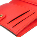 ルイヴィトン LOUIS VUITTON ポルトフォイユ リサ M11380 グレナード モノグラムキャンバス 二つ折り財布 ゴールド金具 茶 赤 コンパクト