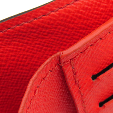 ルイヴィトン LOUIS VUITTON ポルトフォイユ リサ M11380 グレナード モノグラムキャンバス 二つ折り財布 ゴールド金具 茶 赤 コンパクト