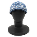 ルイヴィトン LOUIS VUITTON モノグラム ジャカード デニム M77437 ブルー ナイロン コットン レザー キャップ ゴールド金具