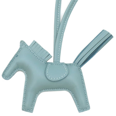 エルメス HERMES ロデオPM シエル アニューミロ バッグチャーム 水色 単色