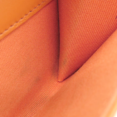 シャネル CHANEL マトラッセ カードホルダー オレンジ ラムスキン カードケース ゴールド金具 ココマーク コインケース 小銭入れ