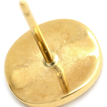 ティファニー Tiffany & Co ノーツ ラウンド ロゴ ニューヨーク イエローゴールド K18YG ピアス 750 18K YG キャッチ社外品