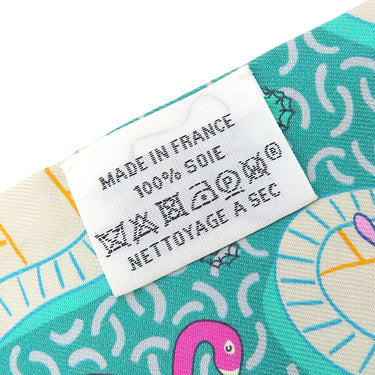 エルメス HERMES ツイリー グリーン×イエロー×マルチカラー シルク スカーフ 【SPLASH PARK/スプラッシュパーク】